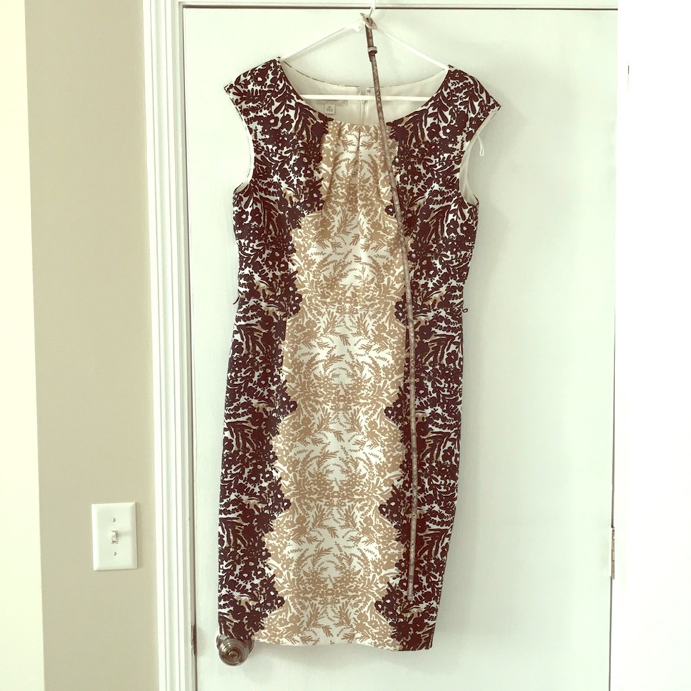 Black and Tan fitted dress